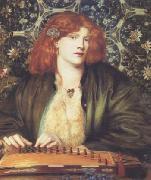 Dante Gabriel Rossetti The Blue Bower (mk28) oil on canvas